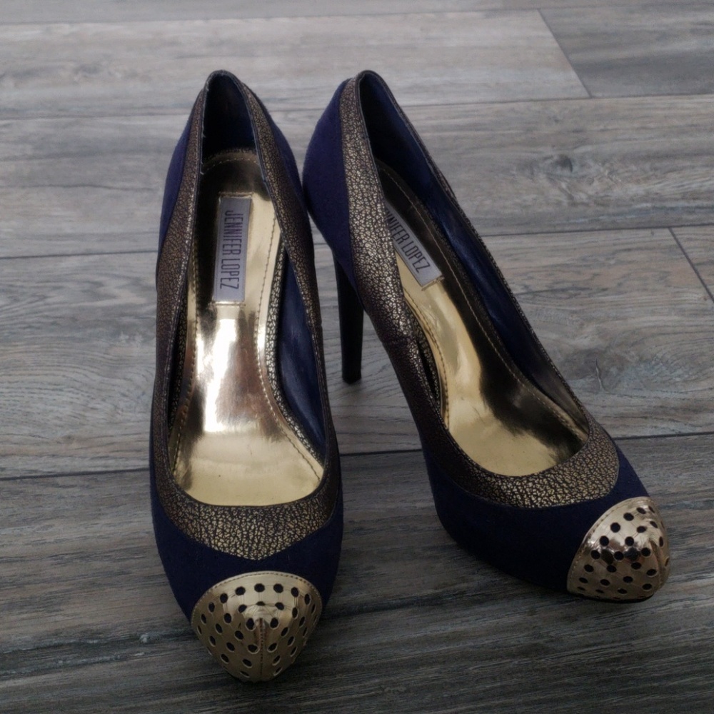 Suede high heels